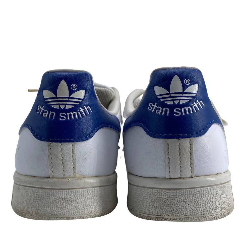 Men's Adidas Stan Smith Sneakers 5 White & Blue Tennis Pickleball Racquet Sports